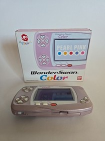 WonderSwan Color console pearl pink Bandai Cib