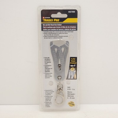 ALLTRADE Trades Pro SAE / Metric Nut and Bolt Head Size Caliper #837999