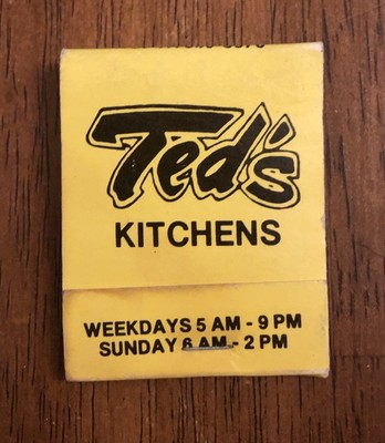 Ted s Kitchen Restaurant Matchbook (H1)