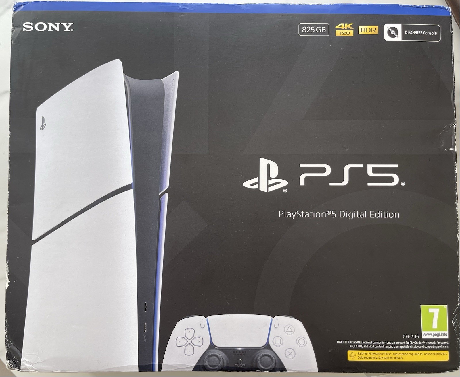 Sony PS5 Digital Edition Console 825GB 4K HDR PAL CFI-2116 White
