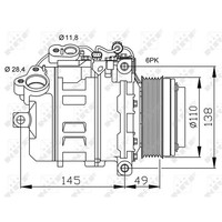 Kompressor Klimaanlage Nrf FüR Bmw 1Er E81 E87 X1 E84 E91