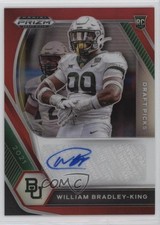 2021 Panini Prizm Draft Picks Red 138/199 William Bradley-King #DPA-WBK Auto 4g8