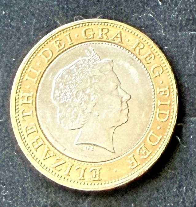 Rare 1998 UK £2 Two Pound Coin - British Mint Error Highly