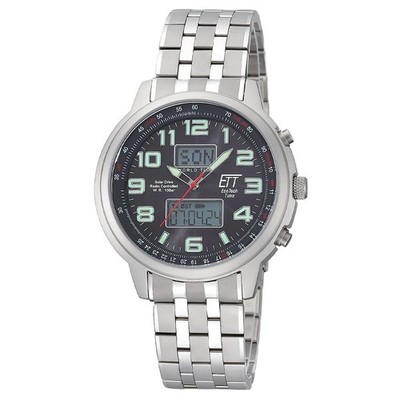 ETT EcoTechTime Funk-Solar World Time Hunter II EGS-11302-22M Herrenuhr