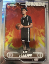 Topps 2024-25 Chrome Cam Johnson #159 Brooklyn Nets Basketball Card