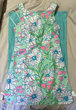 Lilly Pulitzer Sleeveless Lined Dress With Flower Pattern 