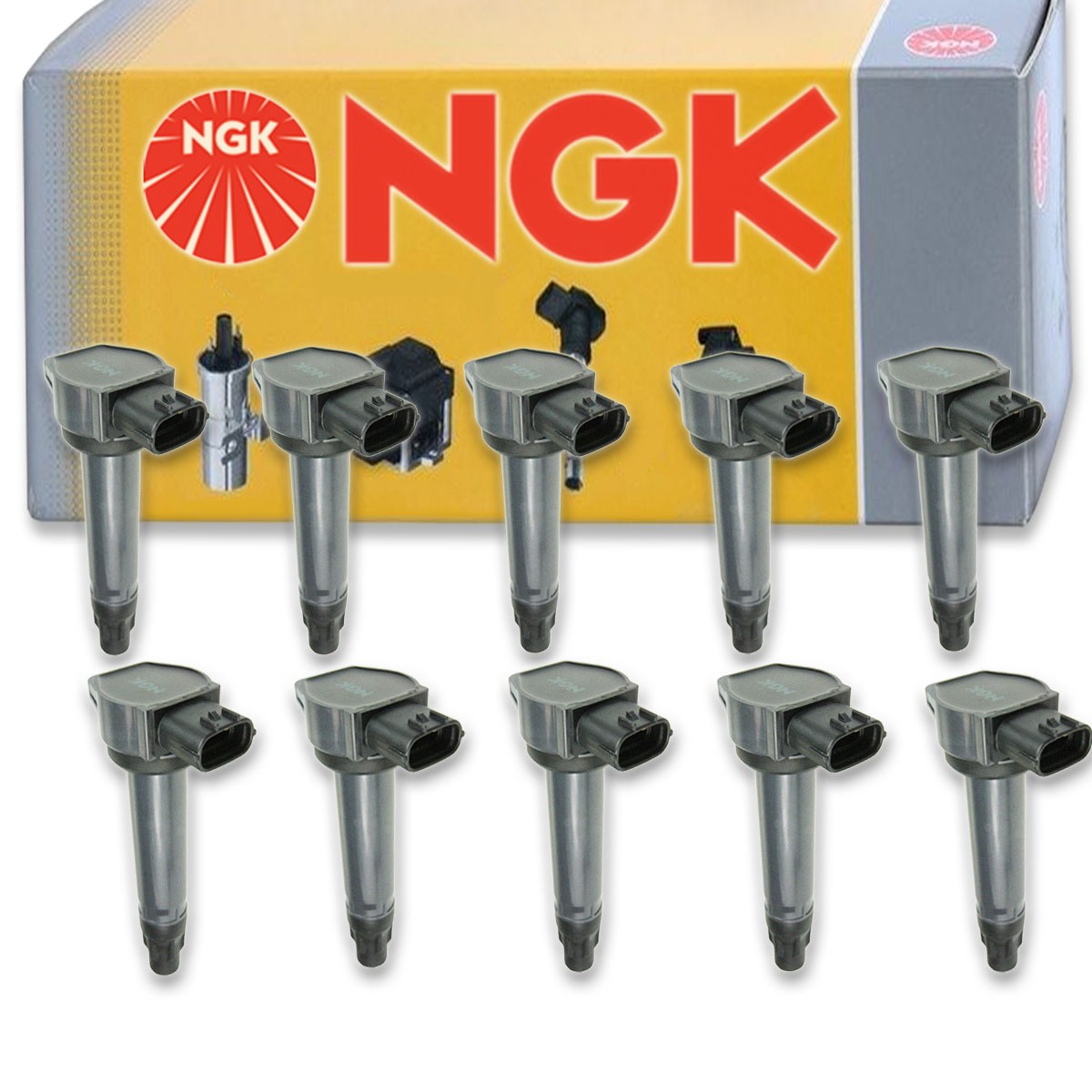 10 pc NGK 48847 U5171 Ignition Coils for UF589 UF-589 IC669 GN10519 E1089 vs