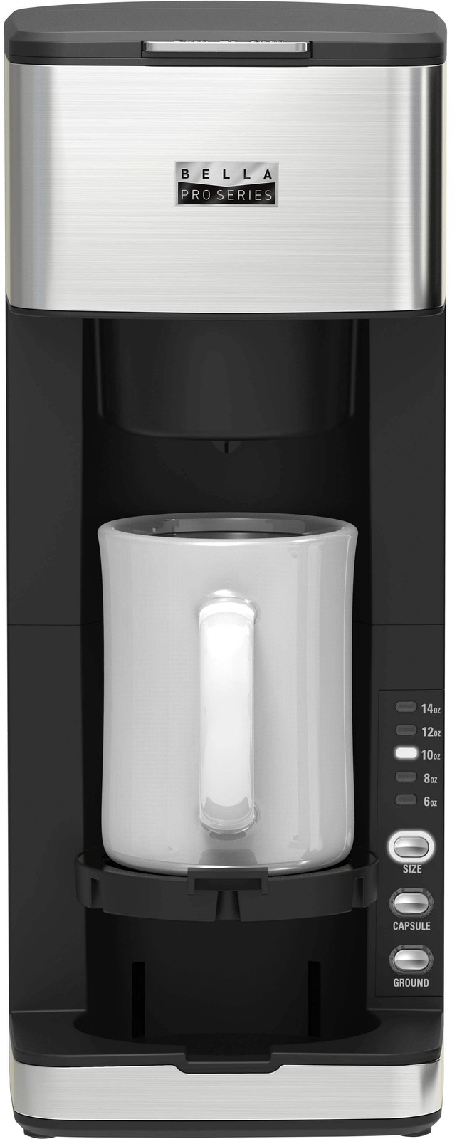 кофеварка bella PRO - Dual Brew для одной порции кофе - Нержавеющая сталь