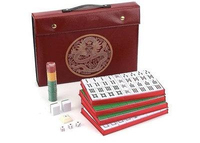 Chinese Mahjong Set X-Large 146 Numbered Melamine 1.5'' Large Size Tile (Read)