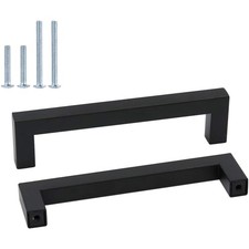 Möbelgriffe Edelstahl quadratisch 15 Stück 160mm Schrankgriffe Schubladengriffe