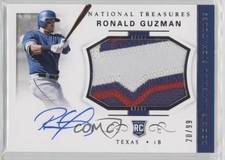 2018 Panini National Treasures 20/99 Ronald Guzman #50 Auto 08jk