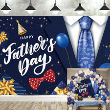 Happy Father'S Day Photography Backdrop 7X5Ft I Iove Dad Black Gold Fathers Day