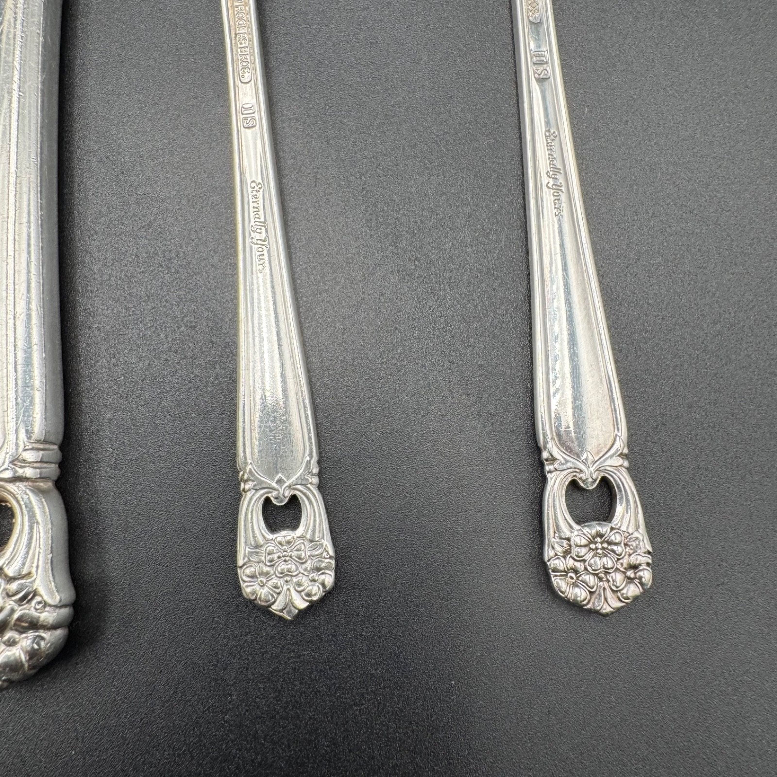 1847 Rogers Bros Silver Plate Eternally Yours 2 Place Settings 10 pcs VTG