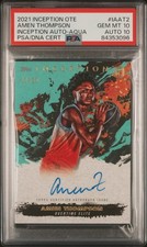 Amen Thompson 2021 Topps Inception OTE Auto Aqua 10/10 PSA 10 AUTO 10 POP 1 🔥