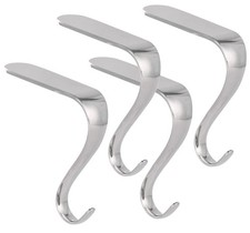 4 Pack Christmas Stocking Holders for Mantle, Stocking Hangers for Xmas Firep...