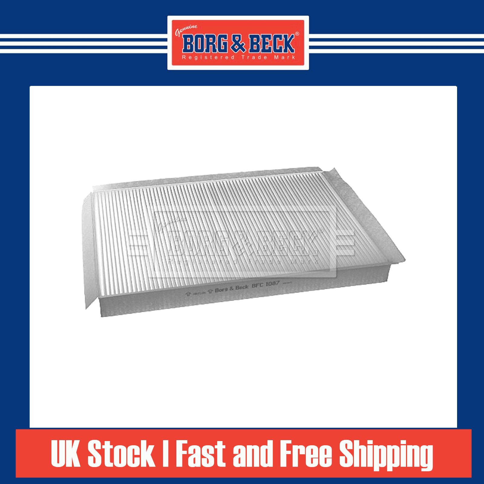 Genuine Borg & Beck Cabin Pollen Interior Air Filter - BFC1087