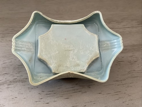 Scatola Anello Presentazione Vintage Dennison Art Deco Celluloide Blu Foderata in Velluto LEGGI - Foto 6 di 11