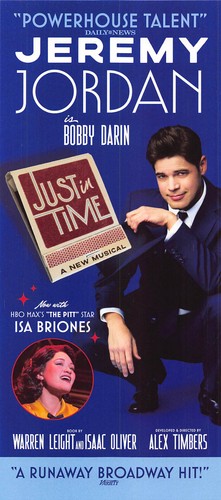 Jeremy Jordan Just In Time Broadway Flyer 4x9 Handbill Bobby Darin Isa Briones
