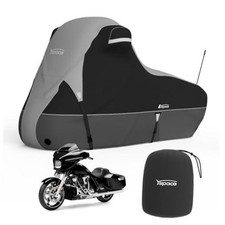 Harley Davidson Motorcycle Cover, 600D Waterproof Windproof Side Box