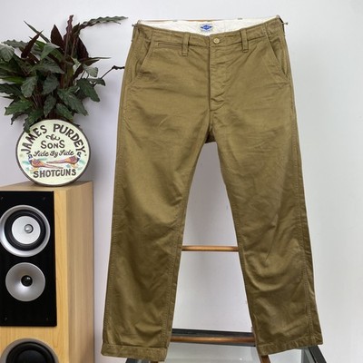 THE REAL MCCOY'S Joe McCoy (31W) Baumwolle Chino Hose Made in Japan Vintage