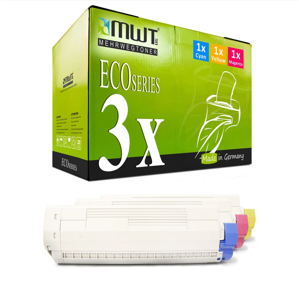 MEHRWEGTONER 3x MWT ECO Toner f�r OKI C-5700-N C-5700-DN C-5600-DN C-5600-N