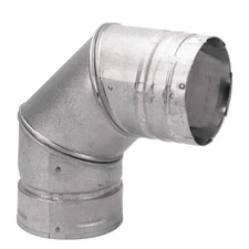 Duravent PelletVent 3 in. 90° Elbow Stainless Inside Double Wall Air Insulation