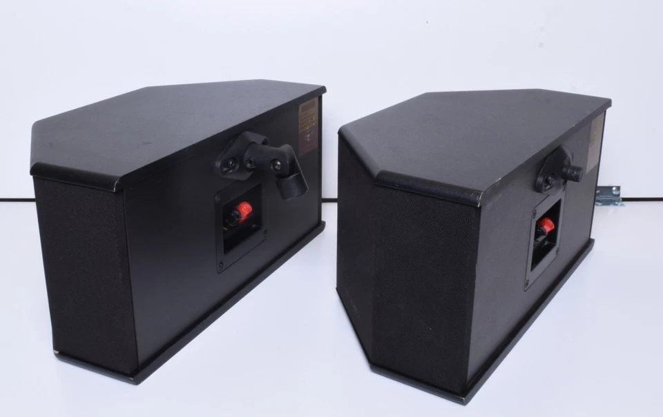 Par de altavoces envolventes Klipsch RS-25 serie de referencia negros probados y funcionando Foto 3 de 4