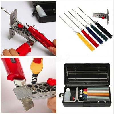 For Lansky Deluxe Tool Knife Sharpener Deluxe 5-Whetstones Set Sharpening Syste;