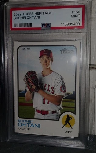 2022 Shohei Ohtani Topps Heritage #150 PSA 9