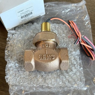 GEMS 1'' .50 GPM Flow Switch Brass FS200 27051 USA NEW
