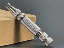 Replacement Stainless Steel Safety Razor Handle Wet Shave Made In USA