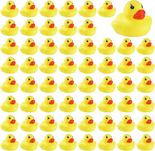 60 PCS Rubber Ducks Bath Toys Mini Ducks Float and Fun Squeak for Kids Bath Toy
