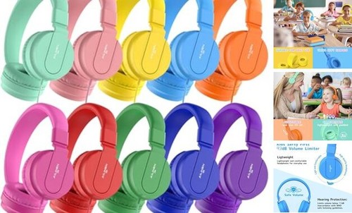 Classroom Headphones Kids Headphones Bulk 10 Pack for School K-12 Student,