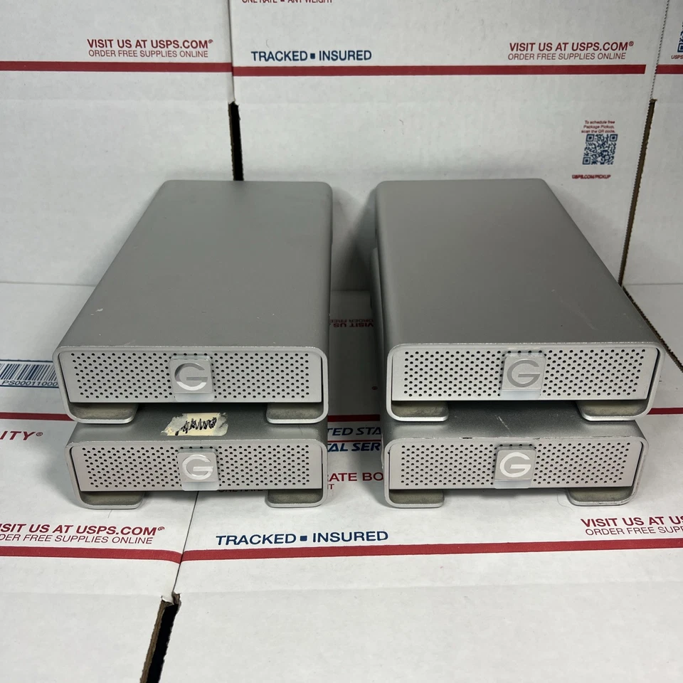 4X G-Technology G-DRIVE 2TB External Hard Drives (No Cords)- SAME DAY -WARRANTY - Image 2 of 4