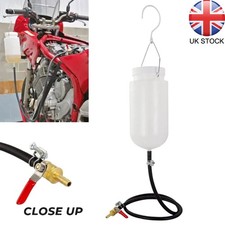 Motorcycle 1 Litre Auxiliary Fuel Tank & Carb Balancing Motorcycle Gas Tank UK