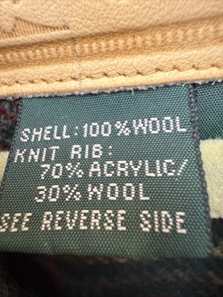 Chaqueta de bombardero deportiva Polo RL Sportsman 100 % lana a cuadros años 90 EE. UU. Mujer XL vintage Foto 3 de 4