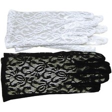 White Lace Gloves