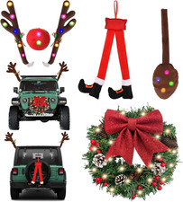 Christmas Car Decorations Kit with Light Up Reindeer Antlers for Cars Color 1