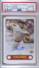 2019 Topps 582 Montgomery Club Set 3 Chance Adams #17A PSA 10 GEM MT Auto 1c7