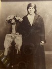 African American Dressy Woman Ca. 1920s Posing @Table w/Flowers Photo 8”x6” — photo 2