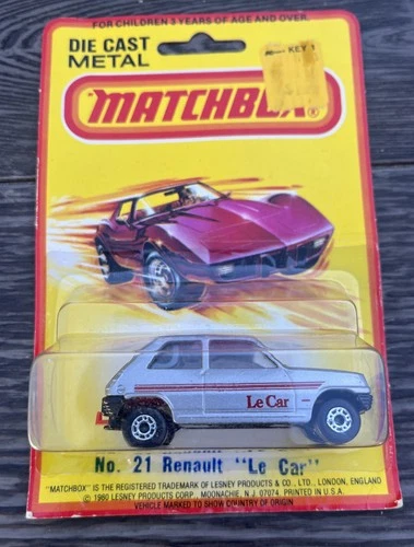 NOS Vintage 1978 Matchbox No. 21 Le Car Silver