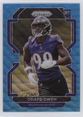 2021 Panini Prizm Rookie Blue Wave Prizm 165/199 Odafe Oweh #380 Rookie RC 4pn