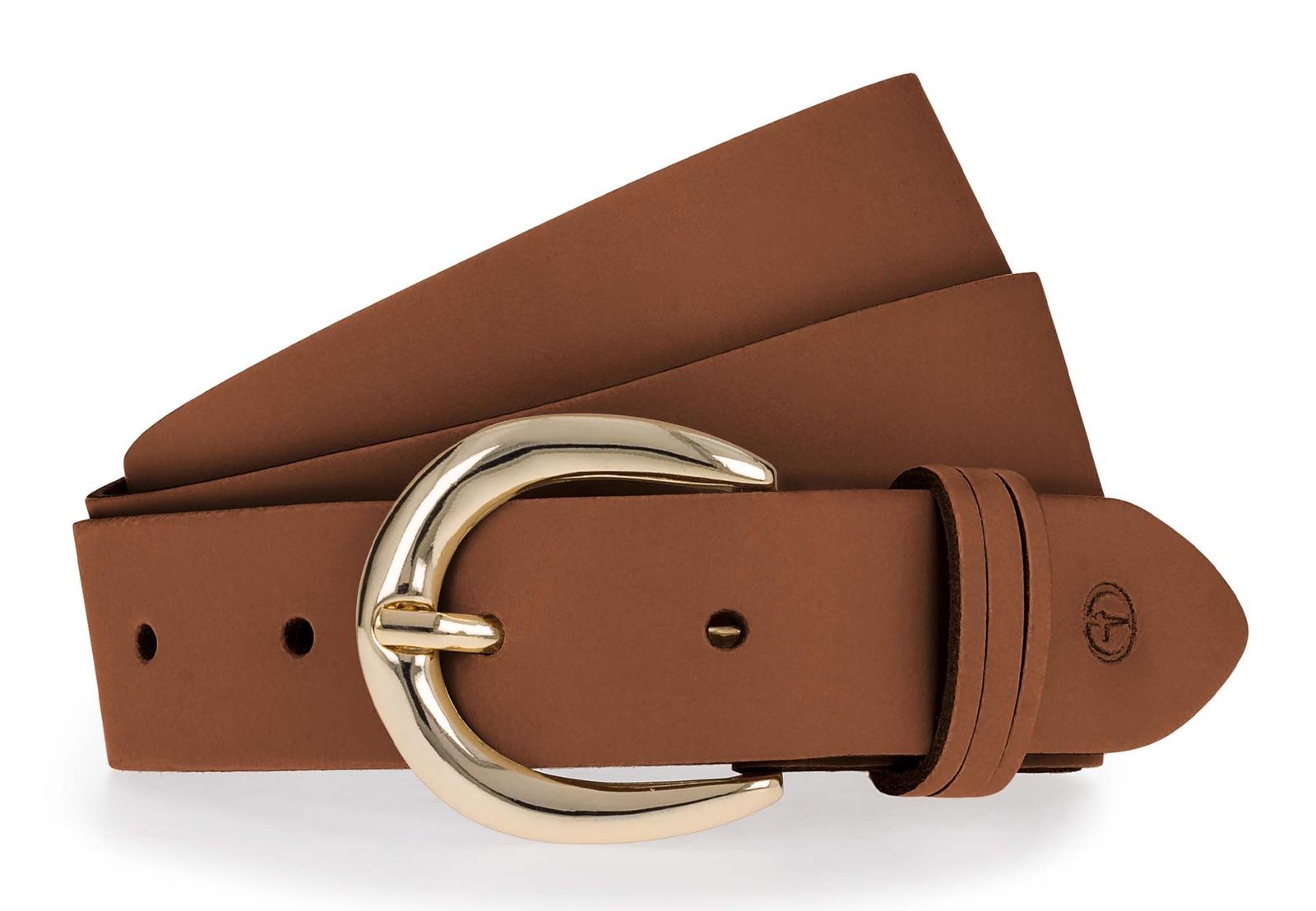Tamaris belt Leather Belt W110 Cognac