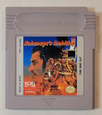 1990 Nobunaga's Ambition Nintendo Game Boy Video Game Cartridge Tested OEM 