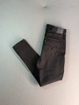 Levis 721 Womens Jeans 31 Black High Rise Skinny Dark Wash Denim 5 Pockets