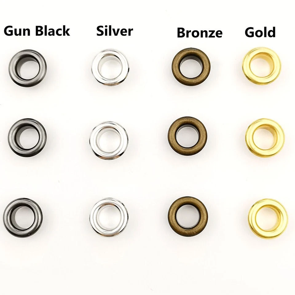 400 Sets 6mm Eyelet Punch Die Tool Kits Eyelets Grommet Washer for Leather Craft - Image 4 of 4