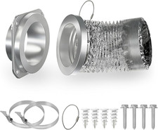 Magnetic Dryer Vent Coupling Connector Kit with Quick-Release Pull Ring   4"X3.3