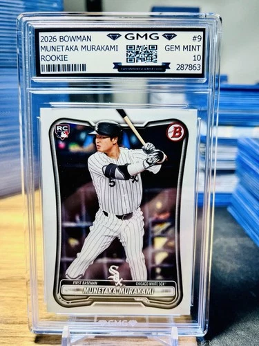 2026 Bowman Munetaka Murakami Rookie GMG Graded 10 Gem Mint ? RC #9 White Sox
