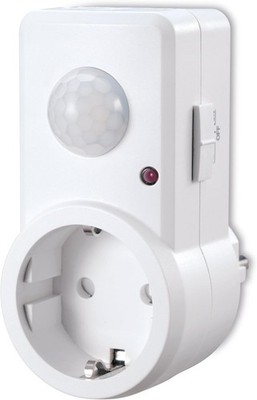 Steckdose mit Bewegungsmelder 120° max. 9m 1200W IP20 Zwischenstecker ON / OFF