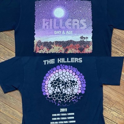 Vintage The Killers Shirt Size Large Band Tour London Indie Rock Pop Alternative